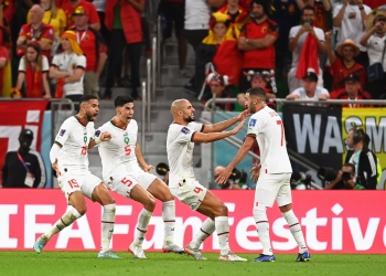 المغرب تتصدر المجموعة السادسة بعد الفوز علي بلجيكا في كأس العالم 4