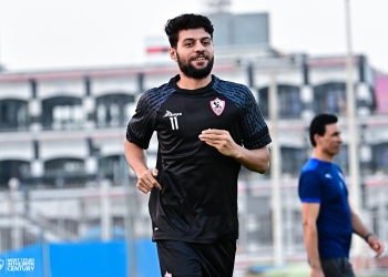 مصطفى شلبي يؤدي تدريبات خاصة في الزمالك قبل مباراة المقاولون العرب 2