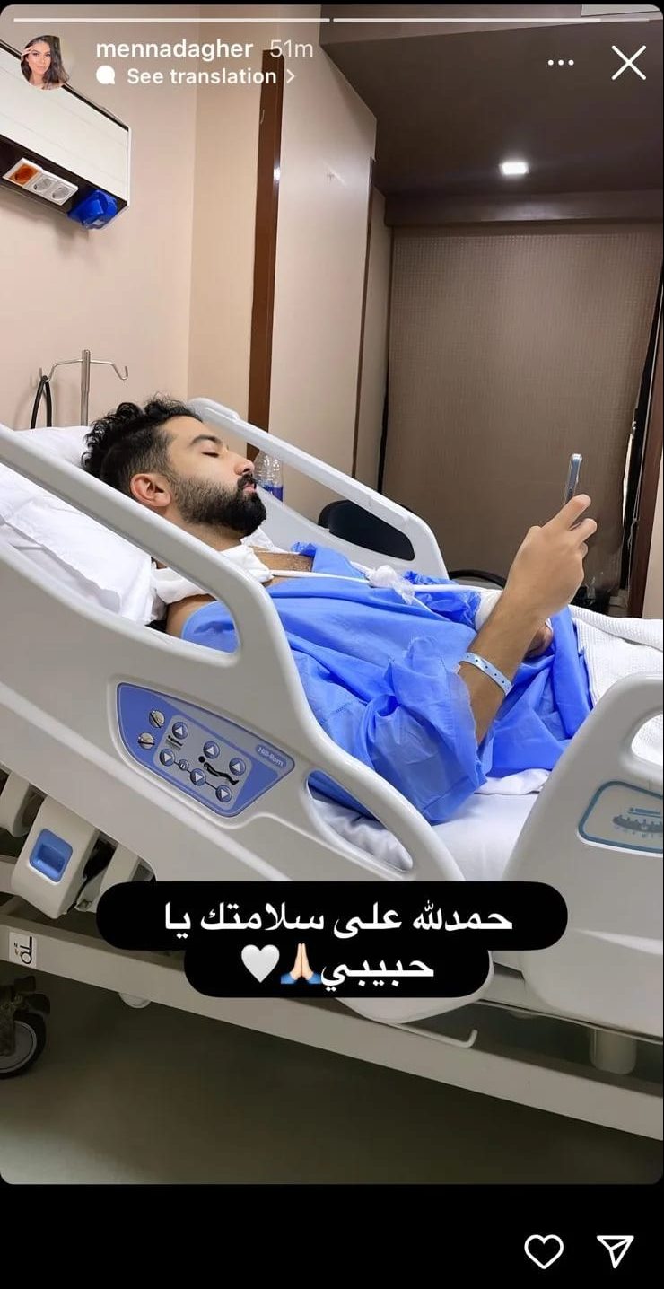 بعد تعرضه لوعكة صحية.. نقل حازم إيهاب إلى المستشفى 1