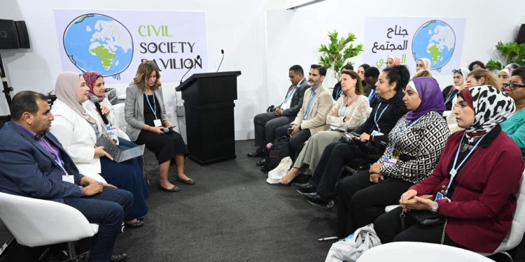 وزيرة التضامن تعقد جلسة حوارية مع ذوي الإعاقة بمؤتمر قمة المناخ COP 27