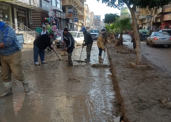 بالصور.. رفع آثار مياه الأمطار بقرى ومدن كفر الشيخ