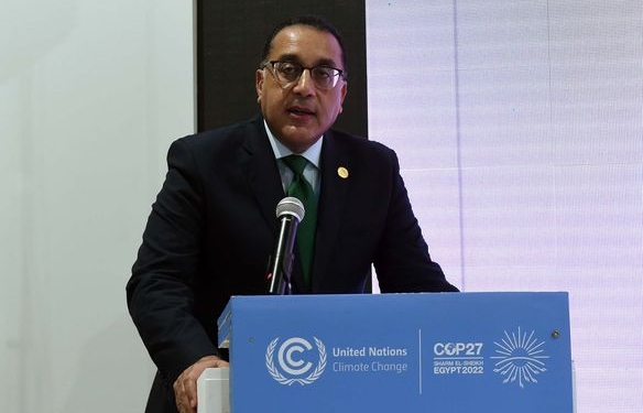 رئيس الوزراء يلقى كلمة خلال الإعلان عن الخطة الاستثمارية للاستراتيجية الوطنية للتغيرات المناخية ٢٠٥٠ 1