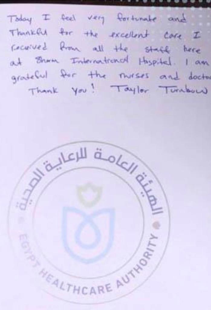 عاجل | حارس بايدن يشيد بـ المستوى الطبي بـ مستشفى شرم الشيخ بعد تلقيه الرعاية الصحية 2