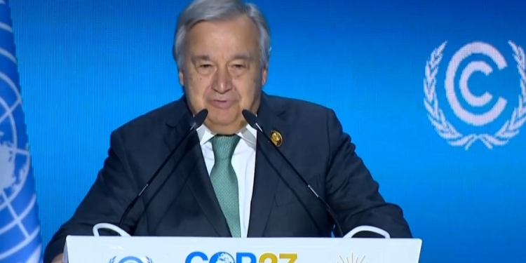 COP27| .. الأمين العام للأمم المتحدة يكشف عن نبأ سار بشأن معركة تغير المناخ 1