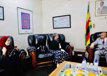 السفيرة المصرية في هراري تلتقي مع رئيس البرلمان الزيمبابوي 5