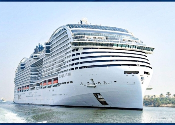عبور سفينة الركاب العملاقة "MSC WORLD EUROPA" أحدث السفن السياحية في العالم 1