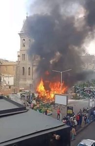 نشوب حريق هائل بسوق غزة بالموسكي.. والحماية المدنية تتدخل| صور 2