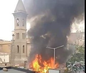 الداخلية تكشف سبب حريق سوق غزة بالموسكي