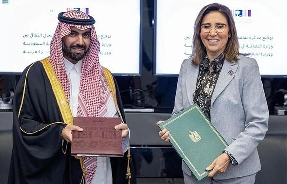 وزيرة الثقافة توقع مذكرة تفاهم مع نظيرها السعودي لدعم التعاون المشترك في مجالات الثقافة وحفظ التراث 1