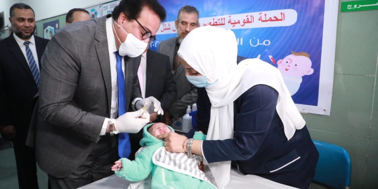 وزير الصحة: استمرار أعمال حملة التطعيم ضد شلل الأطفال لـ 14 ديسمبر