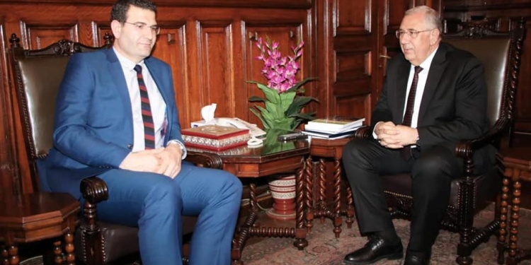 وزير الزراعة يبحث مع نظيره اللبناني آفاق التعاون بين البلدين