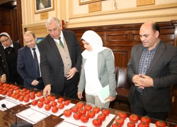 وزير الزراعة يتابع نتائج تقييم بعض الهجن وأصناف الطماطم في إطار البرنامج الوطنى لإنتاج التقاوي 2