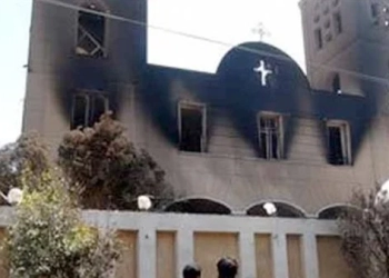 المشدد 5 سنوات في إعادة محاكمة متهم بـ «حرق كنيسة كفر حكيم»