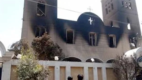 المشدد 5 سنوات في إعادة محاكمة متهم بـ «حرق كنيسة كفر حكيم»