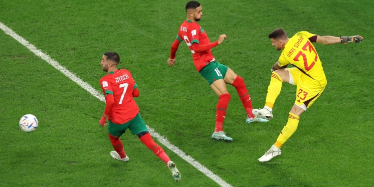 المغرب يصنع التاريخ ويطيح بـ أسبانيا خارج كأس العالم 1