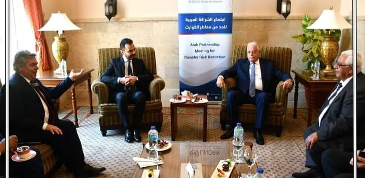 محافظ جنوب سيناء يلتقى بوفد من دولة إيطاليا الإجتماع الثامن للشراكة العربية للحد من مخاطر الكوارث  1