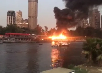 السيطرة على حريق بأحد المراكب النيلية بالقاهرة 6