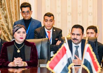 زعيم اغلبية البرلمان يستقبل أعضاء اتحاد طلاب جامعة المنصورة