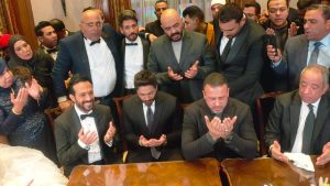 عقد قران أحمد عصام بحضور تامر حسني .. و"الكينج" وكيل العروسة (صور) 4