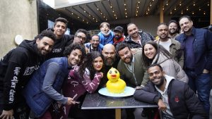 غادة عادل ومحمد عبد الرحمن يحتفلوا بإنتهاء تصويرهم فيلم "البطة الصفرا" (صور) 4