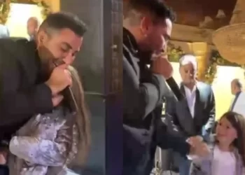 بالرقص.. أحمد سعد يغني مع ابنة دنيا سمير غانم في حفل زفاف 4