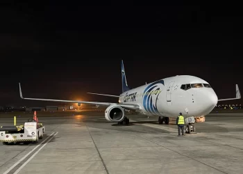 مصر للطيران تتسلم طائرة جديدة من طراز بوينج B737-800SF 2