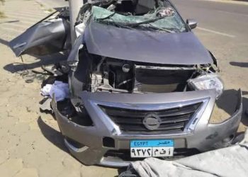 مصرع شخصين إثر حادث تصادم سيارة بشاحنة قصب في أسوان 1