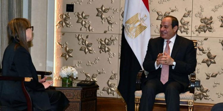 السيسي يلتقي رئيسة وزراء تونس اليوم في دبي