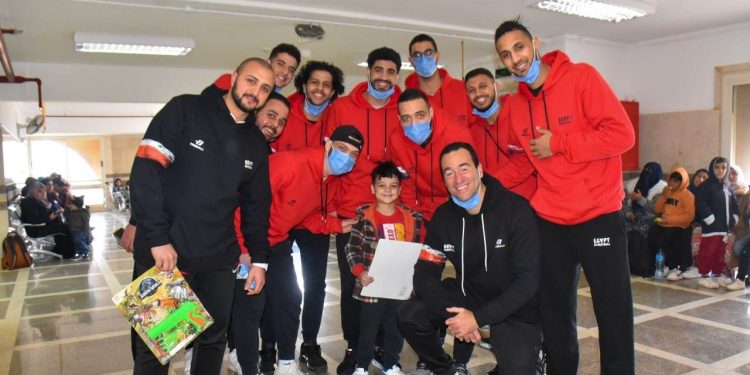 منتخب السلة يزور مستشفى سرطان الأطفال بالإسكندرية 1