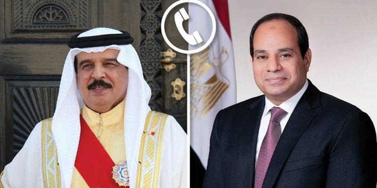 السيسي يتلقى اتصالًا هاتفيًا من ملك البحرين للتهنئة بحلول شهر رمضان