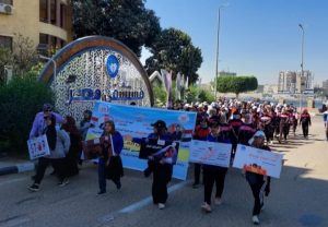 انطلاق ماراثون المشي بمشاركة 345 فتاة ومرأة احتفالاً باليوم العالمي للمرأة بسوهاج 2