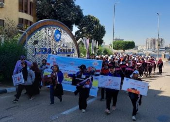 انطلاق ماراثون المشي بمشاركة 345 فتاة ومرأة احتفالاً باليوم العالمي للمرأة بسوهاج 1