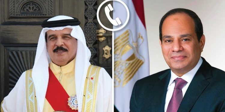 السيسي يجري اتصالًا هاتفيًا مع ملك البحرين