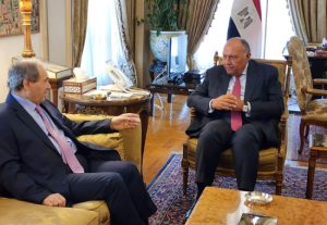 أول زيارة منذ سنوات.. صور وصول وزير الخارجية السوري مصر 4