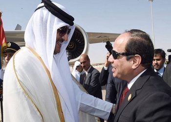 السيسي يهنئ أمير قطر بعيد الفطر المبارك 1