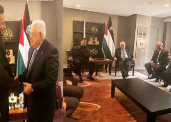 الرئيس الفلسطيني يستقبل محمد رمضان في نيويورك 1