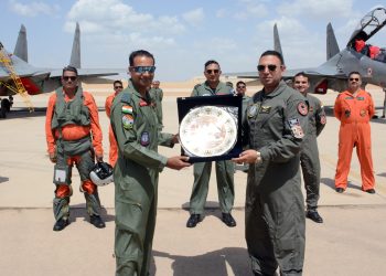 القوات الجوية المصرية والهندية تنفذان تدريبا جويا مشتركا بقاعدة جوية مصرية