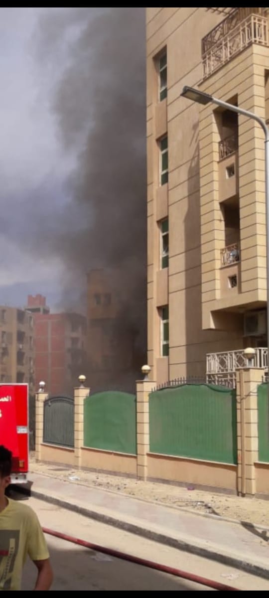 حريق هائل بدار عبلة الكحلاوي في منطقة المقطم 3
