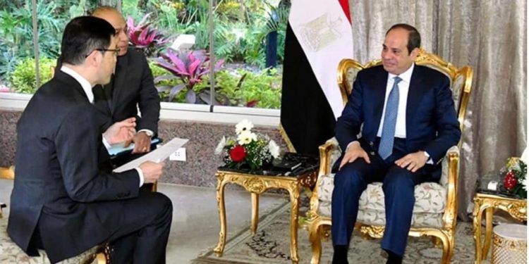 عاجل | السيسي لصحيفة يابانية: السياسة الخارجية المصرية تقوم على رفض التدخل في شئون الدول 1