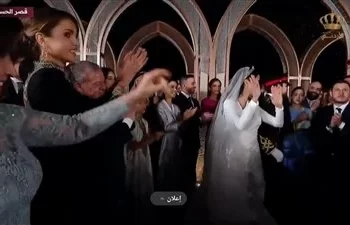 رقص الأميرة رجوة في حفل زفافها يشعل السوشيال ميديا