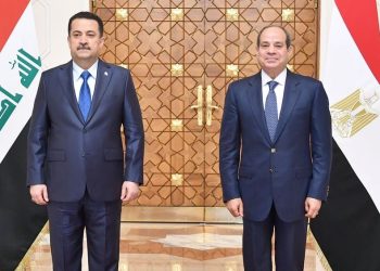 السيسي يستقبل رئيس وزراء العراق بقصر الاتحادية