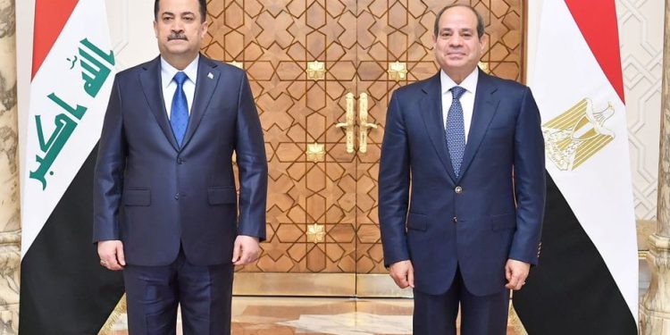 السيسي يستقبل رئيس وزراء العراق بقصر الاتحادية