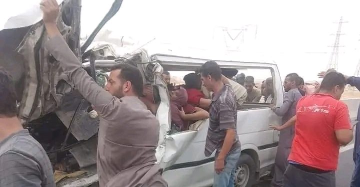 عاجل | مصرع وإصابة 17 شخص في حادث مروع بـ طريق حلوان الصف