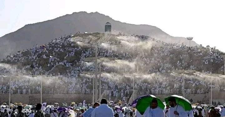 درجات الحرارة اليوم على جبل عرفات