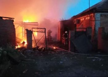 أوكرانيا تهاجم.. اشتعال النيران في منشأة للطاقة الروسية 1