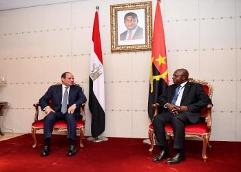 جلسة مباحثات ثنائية مع الرئيس الأنجولي