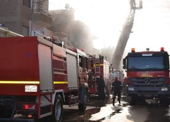 حريق داخل مصنع مخلل بطريق مصر إسكندرية الصحراوي 4