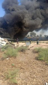 حريق مخزن مخلفات فى "أبوصوير" بالإسماعيلية | صور 2