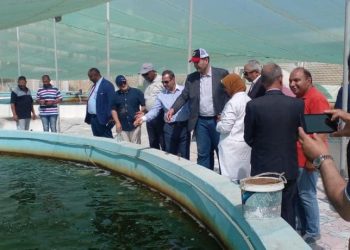 وزير الزراعة اللبناني يزور بعض مشروعات الثروة الحيوانية والسمكية للاستفادة من التجربة المصرية