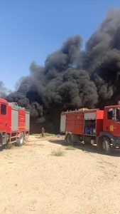 حريق مخزن مخلفات فى "أبوصوير" بالإسماعيلية | صور 3